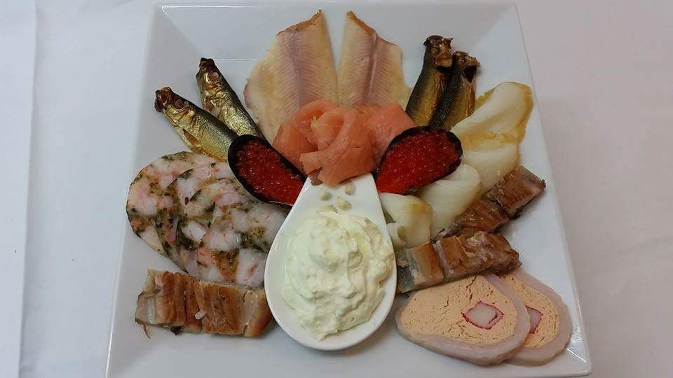 Exklusive Räucherfisch Platte 